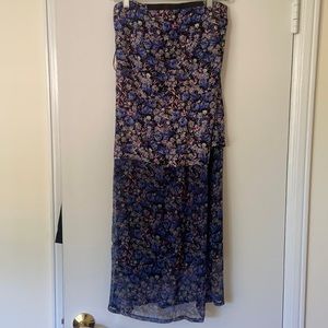 Rachel comey strapless silk linen dress sz 2